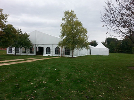 corporate tent rental field party outside outdoors