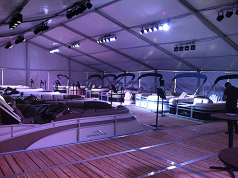 corporate tent rental boat show