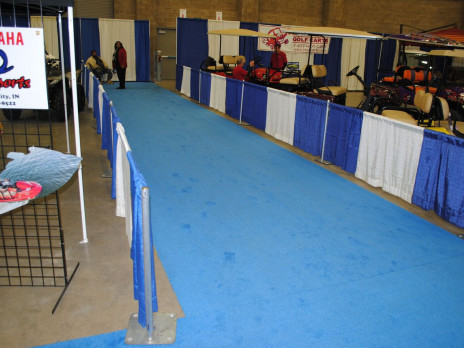 tradeshow tent rental walkway runway carpet