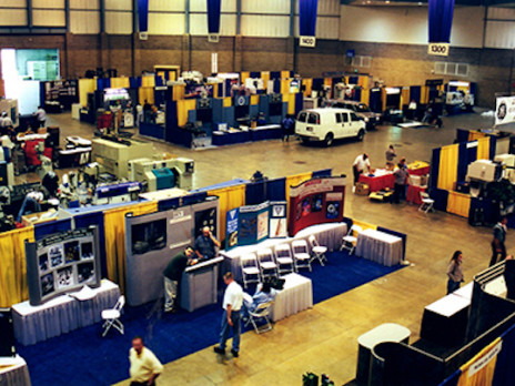 tradeshow tent rental event showing